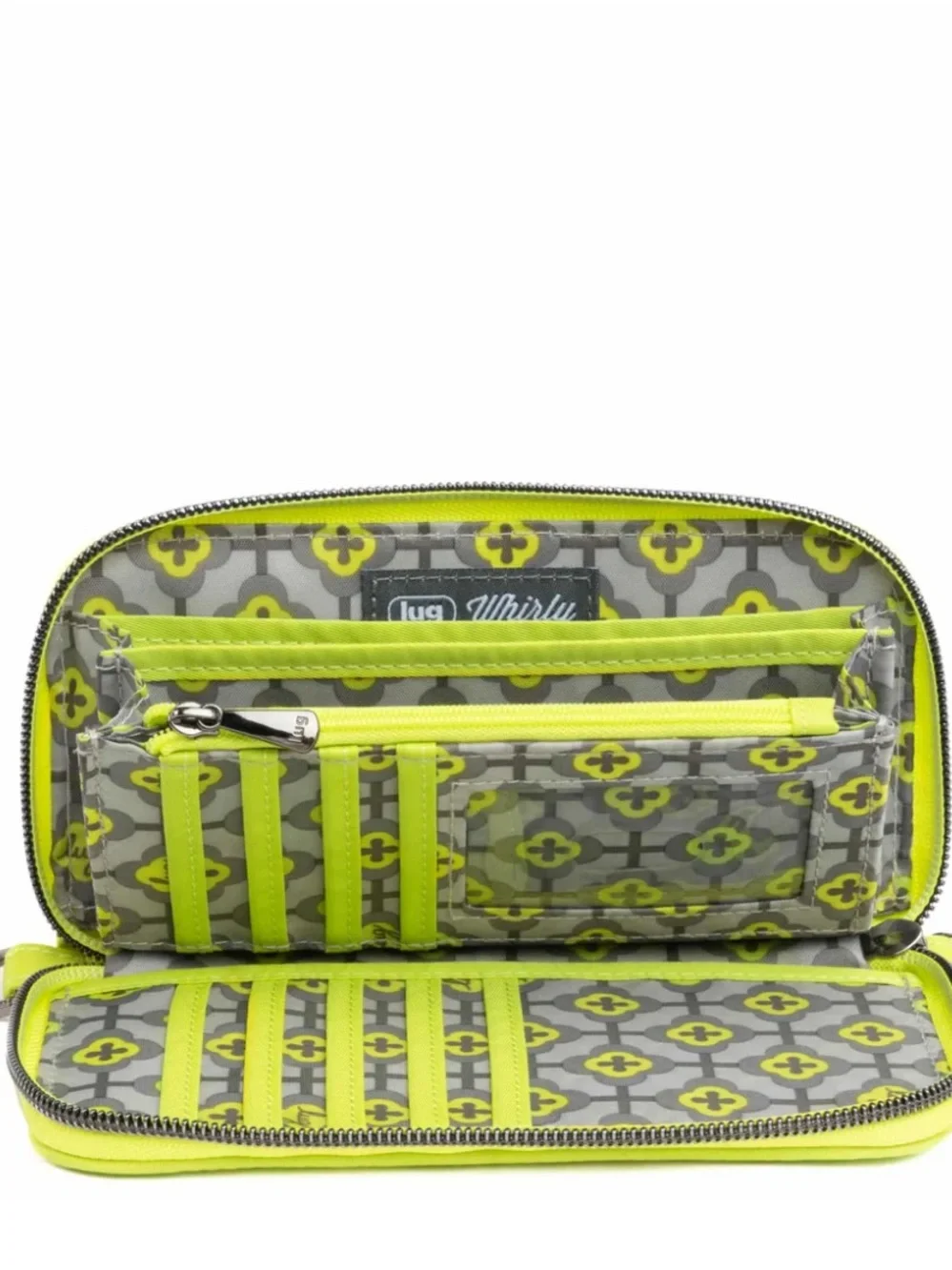 Lug Whirly RFID Wristlet Wallet Lemon Lime